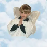 Patrick with angel wings