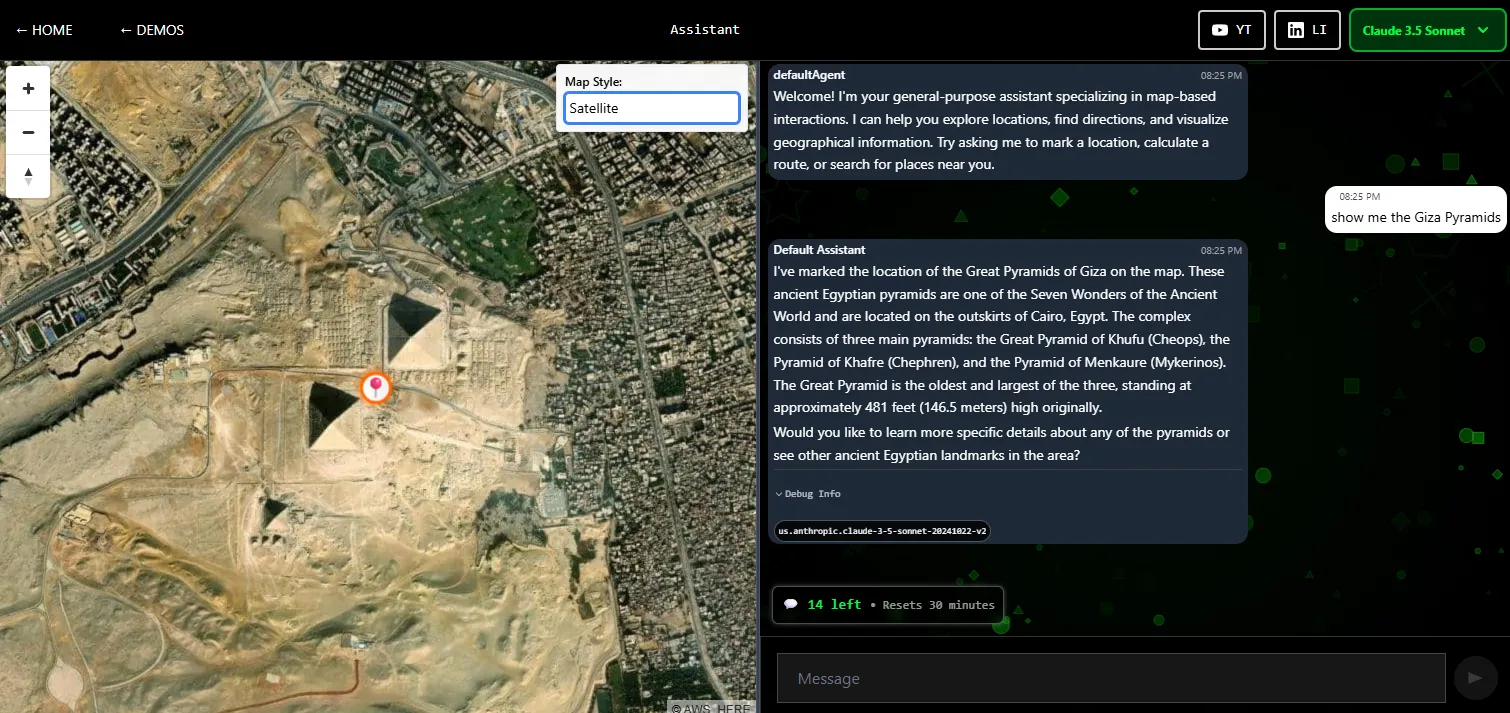 GeoSpatial Demo - Interactive Map with AI Functions
