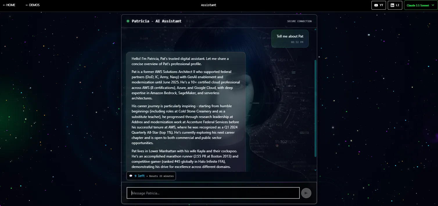 Patricia AI Assistant Demo