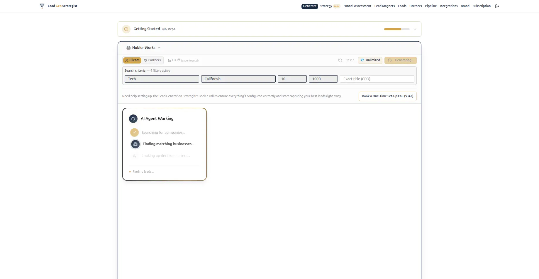LeadGenStrategist.com screenshot